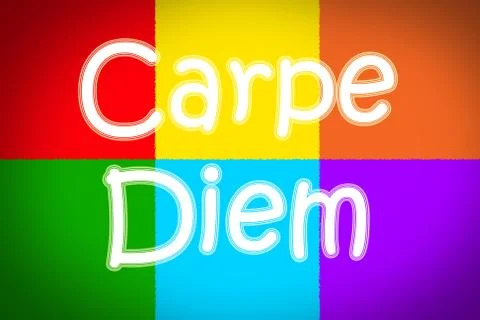 Carpe diem concept Stock Illustration