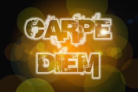 Carpe diem concept Stock Illustration
