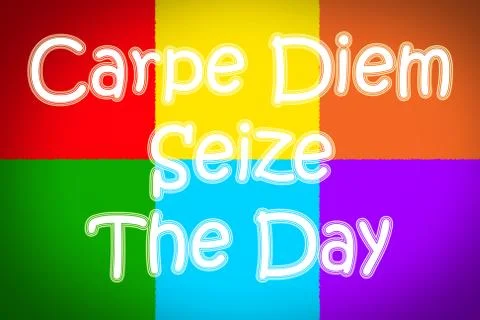 Carpe diem concept Stock Illustration