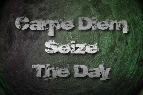 Carpe diem concept Stock Illustration