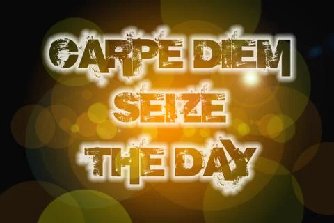 Carpe diem concept Stock Illustration