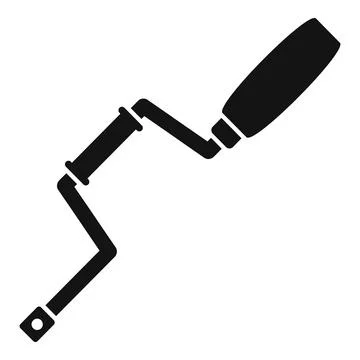 Carpenter brace icon, simple style Stock Illustration