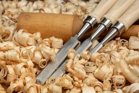 Carpenter cabinet maker hand tools on the workbench Stock Photos