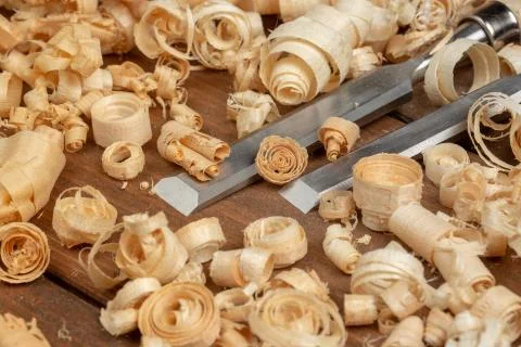 Carpenter cabinet maker hand tools on the workbench Stock Photos