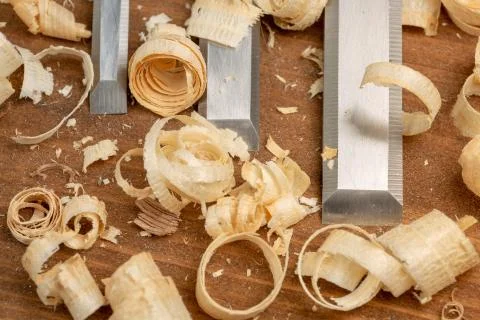 Carpenter cabinet maker hand tools on the workbench Stock Photos