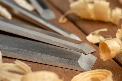 Carpenter cabinet maker hand tools on the workbench Stock Photos