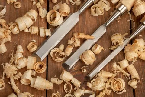 Carpenter cabinet maker hand tools on the workbench Stock Photos