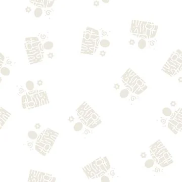 Carpenter carpeting glyph seamless pattern Stock Illustration