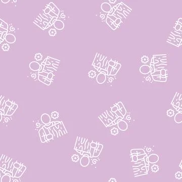 Carpenter carpeting line seamless pattern Stock Illustration