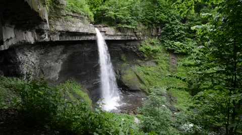Carpenter Falls, Cayuga County, New York. 1080/30 37s 스톡 동영상 39963219