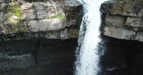 "Carpenter Falls" - Pan Upwards Stock Footage 109075388