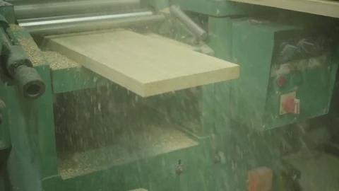 Carpenter hands protective gloves cutting Timber in slow motion Stock Footage 77669095