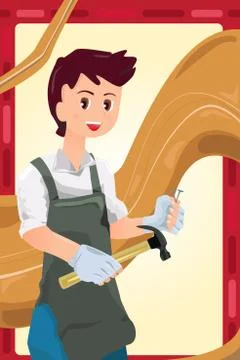 Carpenter Stock Illustration