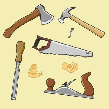 Carpenter illustration instrument Stock Illustration