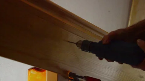 Carpenter installed a fence Stock Footage 43623243