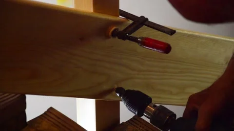 Carpenter installed a fence Stock Footage 43623433