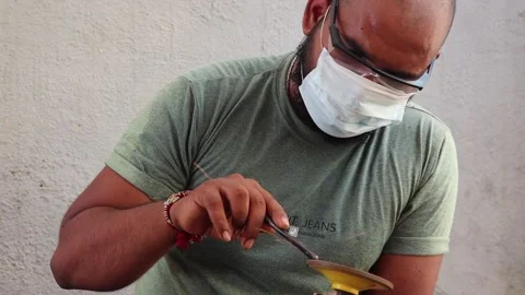 A Carpenter sharp his equipment with machine Stock Footage 161937339