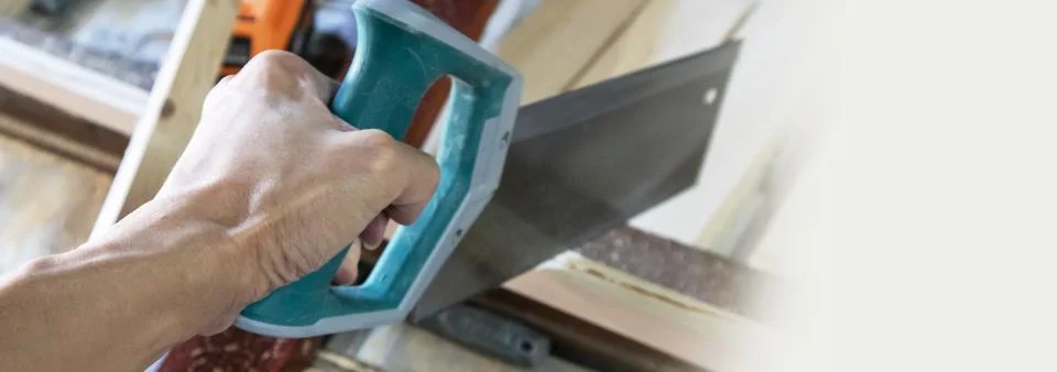 Carpenter, sled handler maintaining sleds, Move the stick while concentrati.. Stock Photos