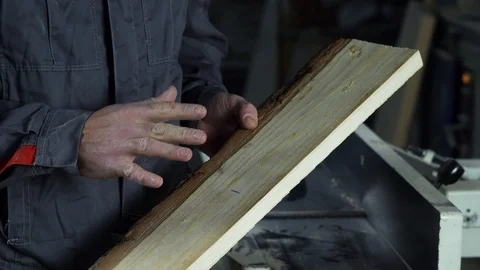 Carpenter talks about the work Stock Footage 102884839