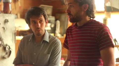 Carpenter thinks in the workshop Stock Footage 66720059