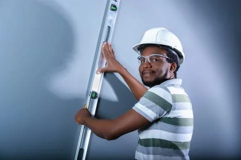 Carpenter tradesman at work 스톡 사진