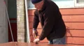 Carpenter using screw driver HD Footage