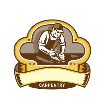  Carpenter Woodworker Plane Clover Leaf Retro Illustration of a carpenter ... Photos
