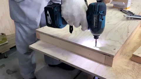 Carpenter At Work. Stock Footage 138571045