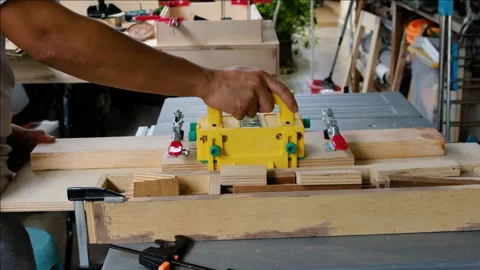 Carpenter at work Stock Footage 148690914
