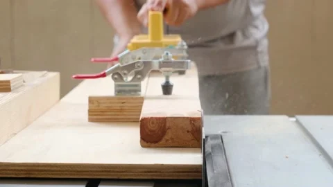Carpenter at work Stock Footage 148690955