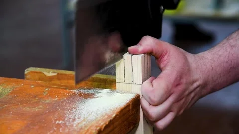 Carpenter at work Stock Footage 310053136