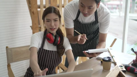 Carpenter work at workshop. Stock Footage 244147261