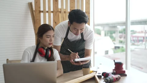Carpenter work at workshop. Stock Footage 244147268