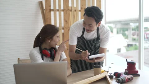 Carpenter work at workshop. Stock Footage 244147316