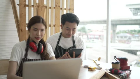 Carpenter work at workshop. Stock Footage 244147539