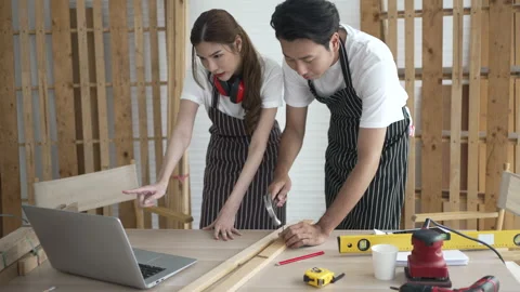 Carpenter work at workshop. Stock Footage 244147604