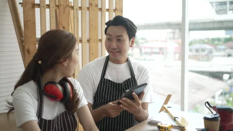 Carpenter work at workshop. 스톡 동영상 244147652