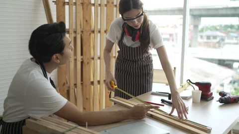 Carpenter work at workshop. Stock Footage 244147964