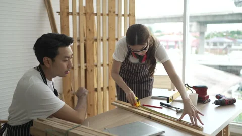 Carpenter work at workshop. Stock Footage 244147991