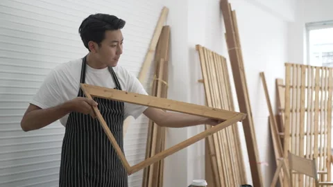 Carpenter work at workshop. 스톡 동영상 244148209