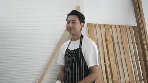 Carpenter work at workshop. 스톡 동영상 244148345