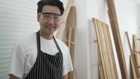 Carpenter work at workshop. Stock Footage 244148365