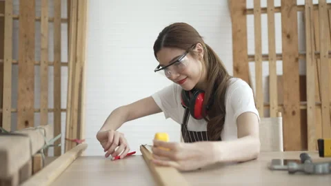 Carpenter work at workshop. Stock Footage 244148548