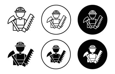 Carpenter worker icon イラスト素材