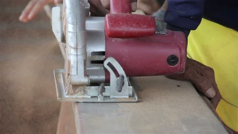 Carpenter Working  Construction for new house. Stock Footage 98637912