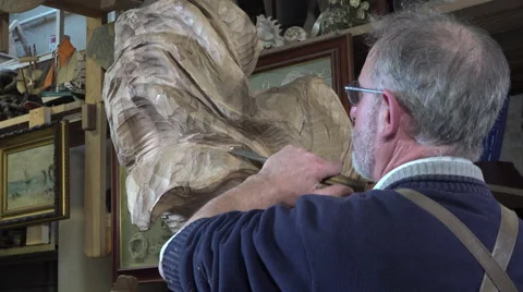 Carpenter working Video stock 58017352