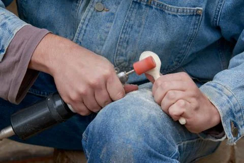 Carpenter is working Stock Photos