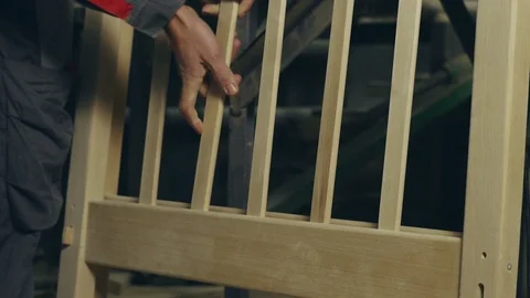Carpenter working in the workshop Stock Footage 100970275