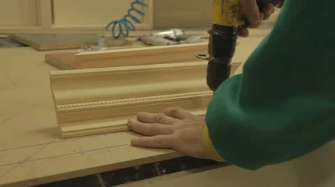 Carpenter  works Stock Footage 11270422