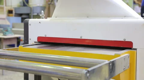 Carpenter works for the machine Stock Footage 61928529